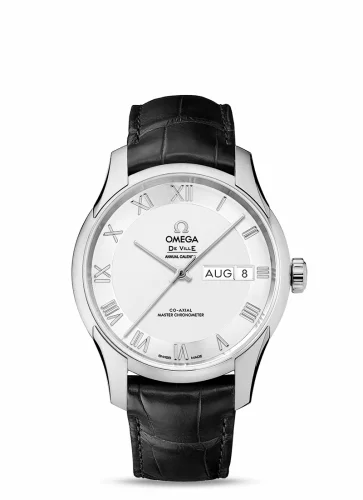 Omega De Ville Hour Vision Master Chronometer Annual Calendar Stainless Steel / Silver 433.13.41.22.02.001 (43313412202001)